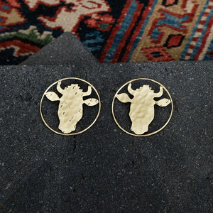 Bull Hoop Earrings