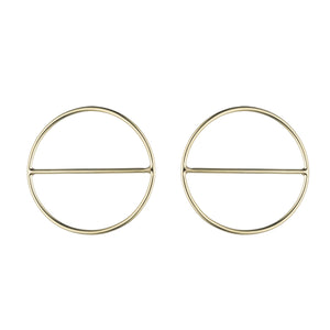 Round Saturn Earrings